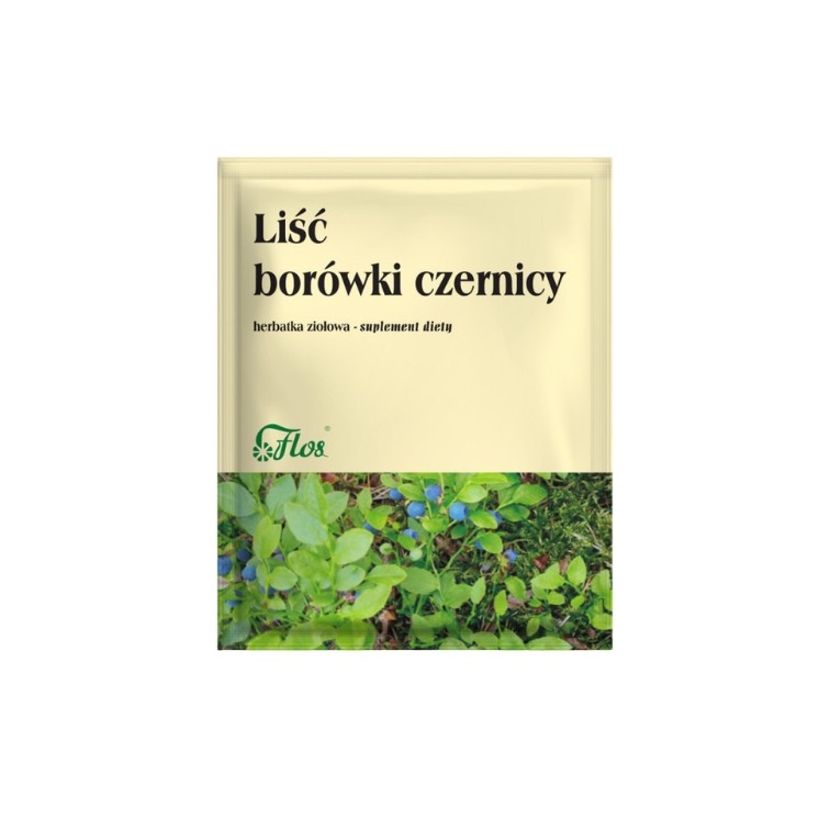 Flos Liść borówki czernicy Herbatka ziołowa 50 g
