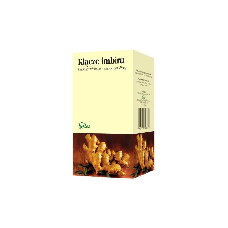 Flos Kłącze imbiru Herbatka ziołowa 25 x 1,5 g