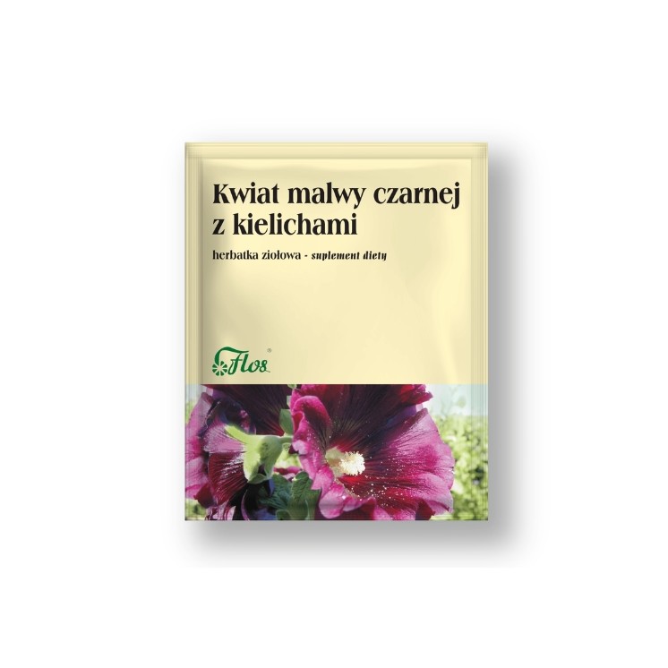 Flos Kwiat malwy czarnej z kielichami Herbatka ziołowa 50 g